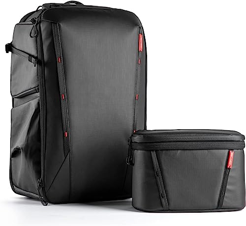PGYTECH OneMo 2 Camera Backpack with Shoulder Bag for Laptop, Photographers, Waterproof DSLR Backpack for Canon/Nikon/Sony, Drone Backpack for DJI Mini 3 Pro/Mavic 3/ FPV - 25L