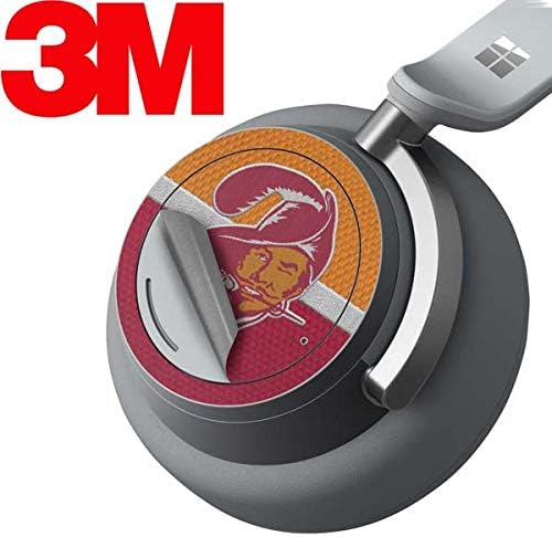 Skinit Decal Audio Skin Compatible with Surface Headphones - Officially Licensed NFL Tampa Bay Buccaneers Vintage Design