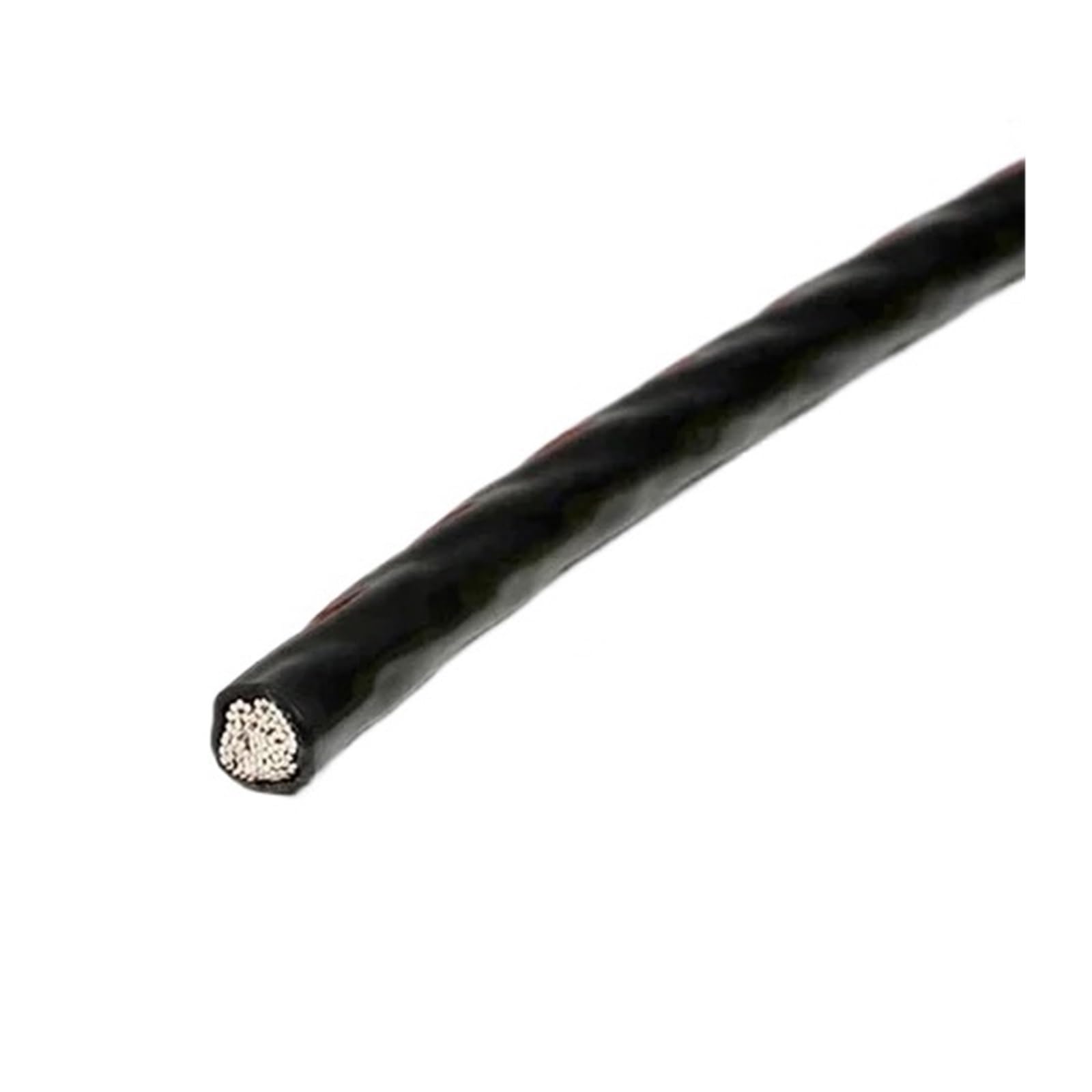 1/2/5/8/10/20/30/50m 13 11 10 AWG Rojo/Negro PTFE Cable electrónico Plateado Aislado Audio Auriculares señal Cable de Cobre(Black 2m,11AWG)