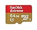 SanDisk Extreme 64GB microSDXC UHS-I Card with Adapter (SDSQXNE-064G-GN6MA)