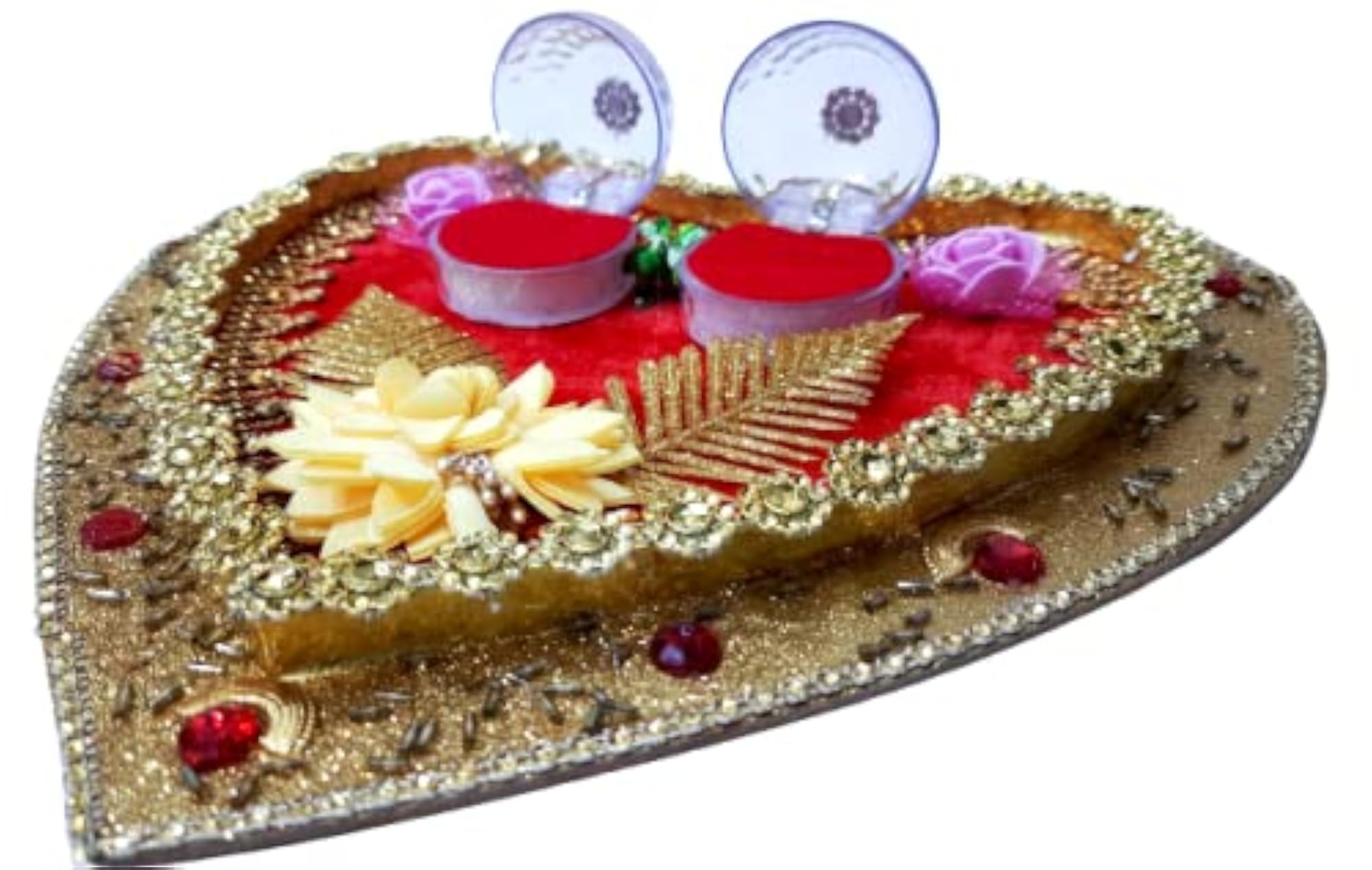 Handcrafted Engagement Ring Platter with 2 Ring Holder
