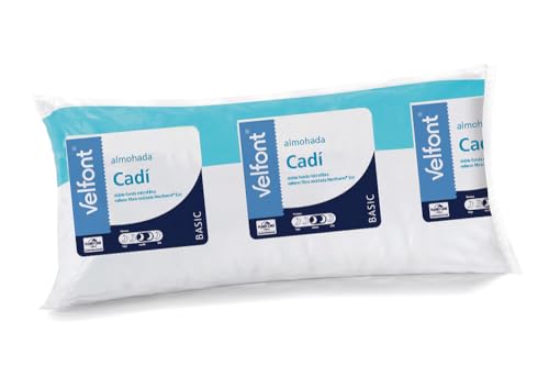 Velfont Almohada Doble Funda CADI Microfibra Transpirable Todas Las Medidas (70cm)