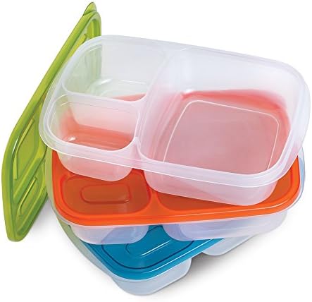 Kitchen Additions 3-Piece Bento Box Container Set with Lids