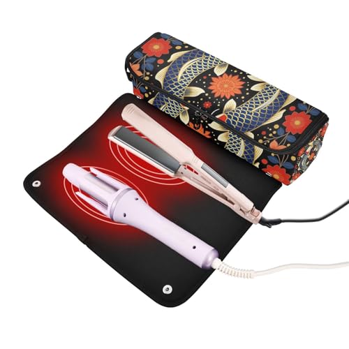 Bolsa para herramientas de cabello con protector térmico miniatura 2
