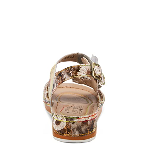 Spring Step L'artiste Women's Joelina-Dazi Ankle Strap Sandal Yellow Multi Eu 40 / Us 9 #TOP3