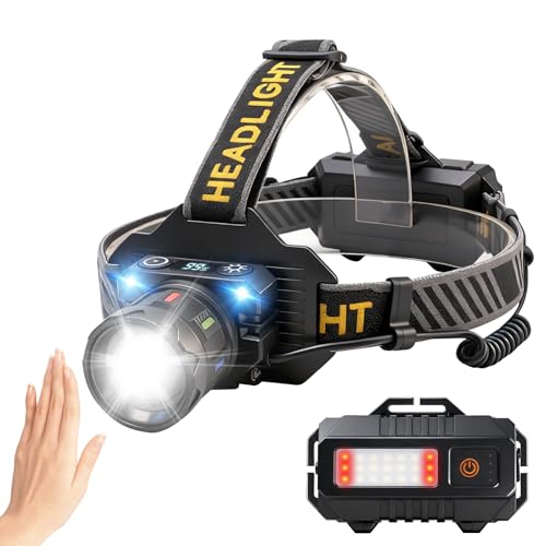 BORUIT T701A Stirnlampe LED Wiederaufladbare,...