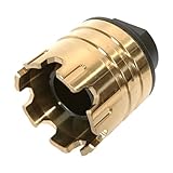 ChaosAirsoft ARPタイプ フラッシュハイダー 爆音 アンプ構造 発射音増幅 14mm逆ネジ 電動ガンやガスガンなどに (ゴールド)