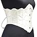 Womens Vintage Royal Court Waspie Corset Belt Underbust Lace Up Boned Bustier Jacquard Brocade Corset Waist Cincher
