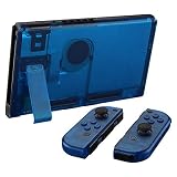eXtremeRate Jasne Niebieski Płyta Tylna dla Nintendo Switch Konsoli, NS Joycon Handheld Controller Obudowa z Pełnym Zestawem Przycisków, DIY Wymiana Shell dla Nintendo Switch