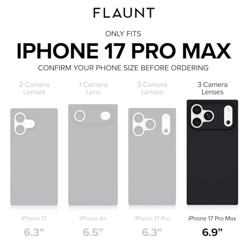 Image of FLAUNT Official Square iPhone 17 Pro Max Case - Abalone Shell | Phone Cover for iPhone 17 Pro Max - Compatible w /MagSafe and Wireless Charging - Drop-Tested Shockproof Designer Hard Cover