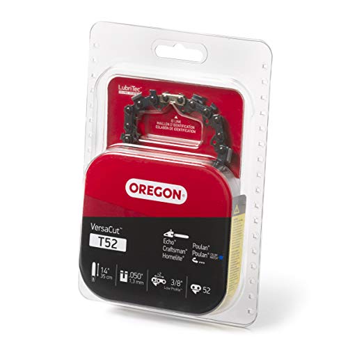 Oregon Chainsaw Chain for 14" Bar, 3/8" LP, .050" Gauge, 52 Drive Links