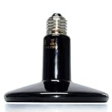 110V 250 Watt Black Ceramic Heat Emitter Terrarium Heat Lamp Bulb for Aquarium Snake Reptile Chickens Pet Brooder