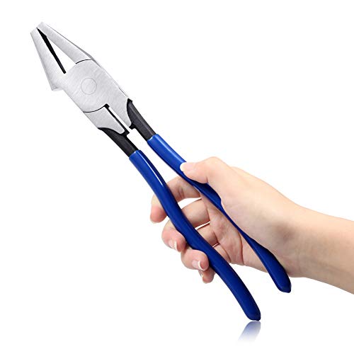 Speedwox Glass Breaking Pliers 11 Inches Forged Drop Jaw Glass Pliers Flat Nose Heavy Duty Durable Tool For Stained Glass Work Durable Mosaics Breaking Tool #TOP3
