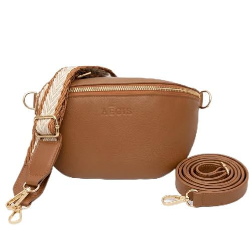 RFID Sling Bag for Women Anti-Theft E M F Crossbody Bag Vegan Leather