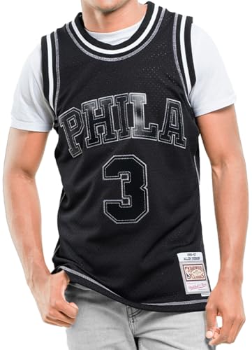 Mitchell & Ness NBA Contrast 2K Swingman Jersey - Philadelphia 76ers, Allen Ivseron (1996), Farbe: Schwarz, Grösse: M
