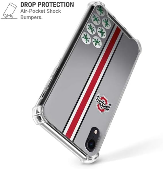 Skinit Clear Phone Case Compatible with iPhone XR - Officially Licensed Ohio State University Buckeyes Design