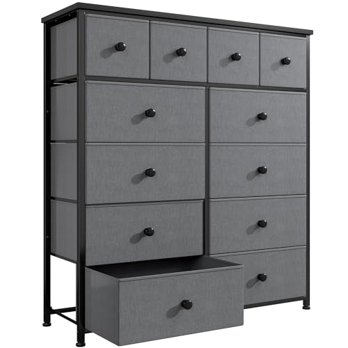 Bepatio Dresser for Bedroom with 12 Drawers, Fabric Dressers &