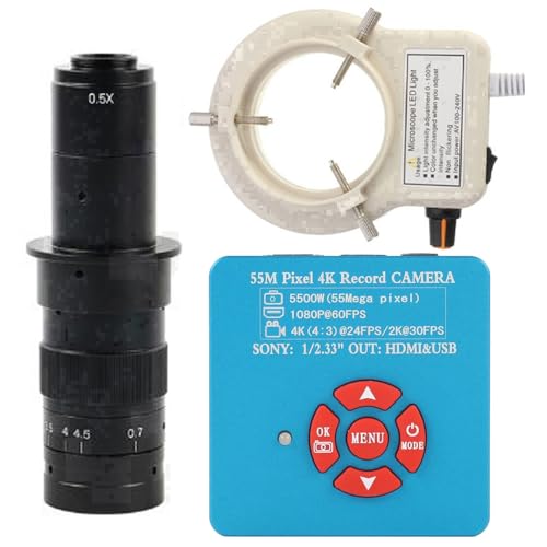 NEW 55MP HDMI USB Industrial Digital Microscope Camera & 180...