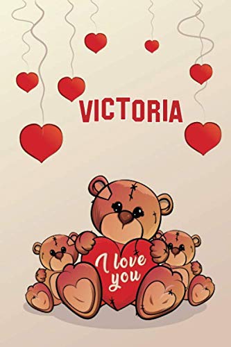 i love you: Victoria Journal notebook, (Composition Book, Journal) (6 x 9 Large) 120page (C3)