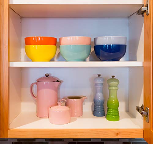 Youngever 28 Ounce Porcelain Bowls, Large Cereal Bowls, Large Soup Bowls, Microwave Safe, Dishwasher Safe, Set of 6 in 6 Assorted Colors