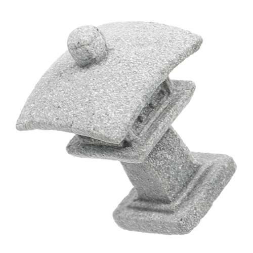 Zerodeko Miniature Japanese Garden Lantern Stone Sculpture Zen Garden Ornament for Aquarium Landscaping Outdoor Patio Decor Intricate Micro Landscape Pagoda Statue