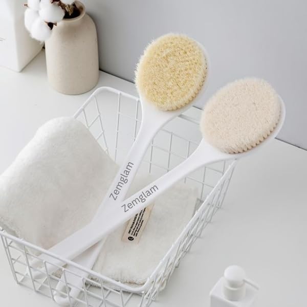 Zemglam Long Handle Bath Brush for Easy Massage 2