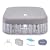 RELXTIME Portable Inflatable Hot Tub 4 to 6 Person, Blow Up Spa Outdoor Hottub 130 Bubble Air Jets, Tub Cover, 2 Filter Cartridges