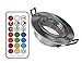 Produktbild 5xLed Feuchtraum Einbaustrahler eisengebürstet+RGB Led + kaltweiß dimmbar mit Timer, memorie Funktion und Fernbedienung 230V