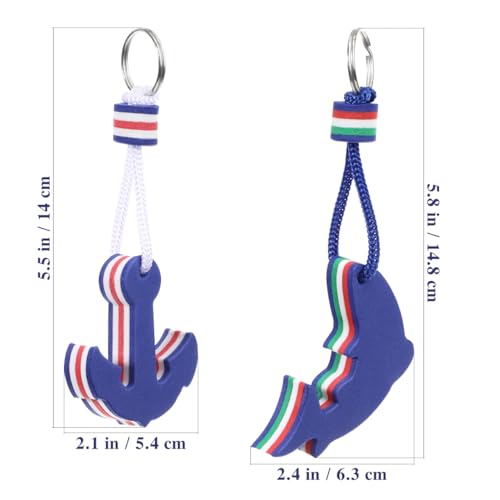 Image of Homoyoyo Float Key Ring Float Foam Keychain for Boating, Fishing, Sailing and Outdoor Sports Eva