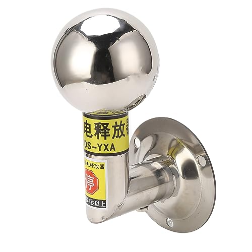 Image of Topyond Efficient Static Discharge Ball, 304 Stainless Steel L Shape Wall Mount Human Body Static Eliminator Discharger, Quick Touch, Eliminates Static Electricity