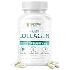 Multi Collagen 180 Protein Capsules - Type I, II, III, V, X Collagen Pills - Proprietary Blend of Eggshell, Chicken, Wild Fish & Grass-Fed Beef Collagen Peptides - 2025mg per serv