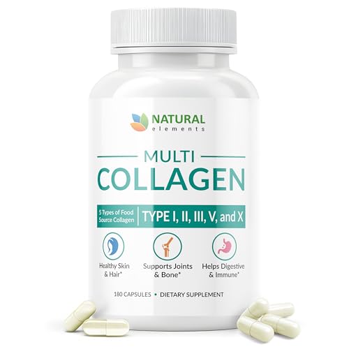 Multi Collagen 180 Protein Capsules - Type I, II, III,