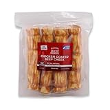 Rewardables Chicken Coated Beef Cheek Rolls for Dogs - Large - 4 Pack