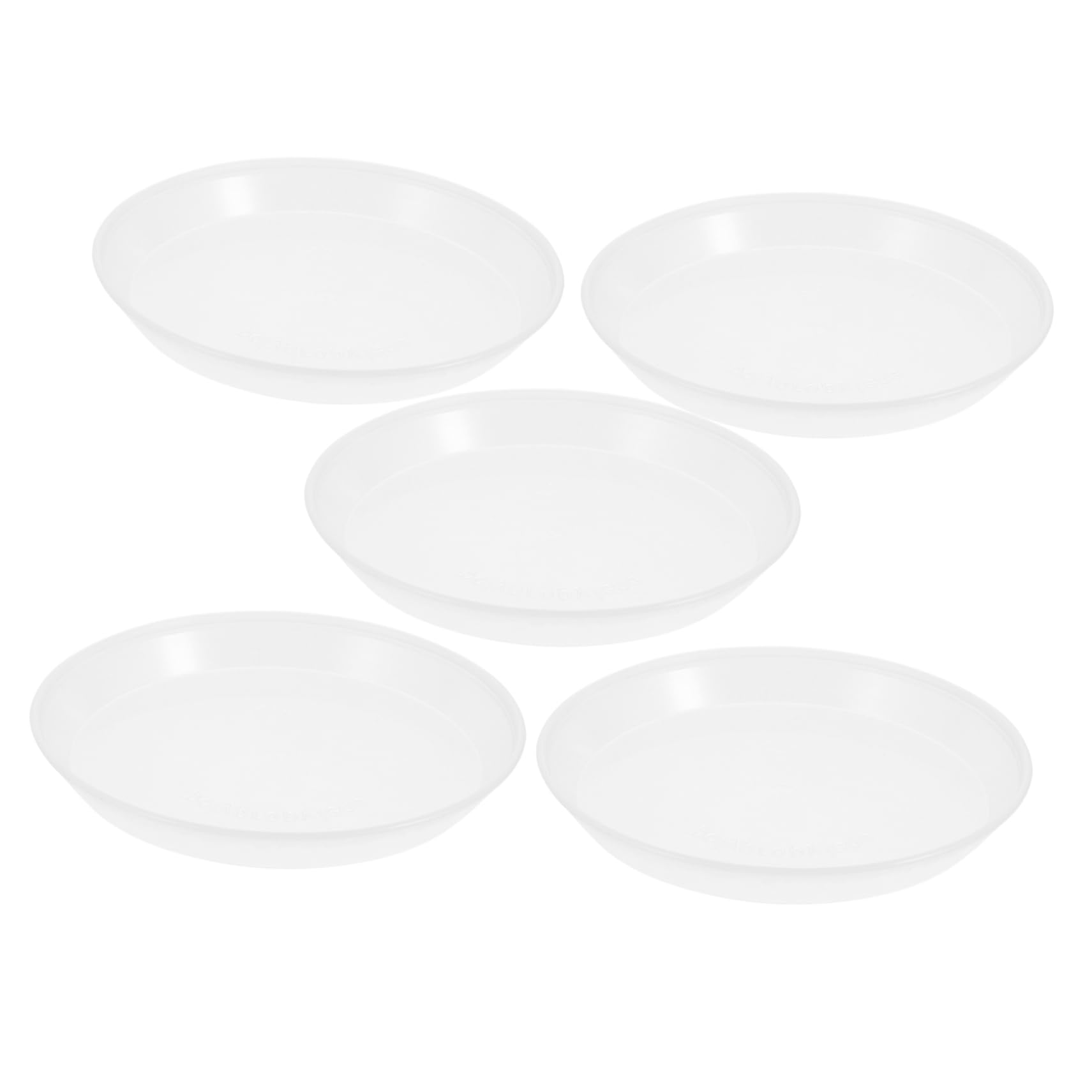 minkissy Convenient 5pc Disposable Camping Plates Plastic Serving Trays for Bbq Snacks and Parties