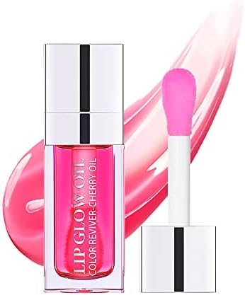 Hydrating Lip Glow Oil, Moisturizing Lip Gloss, Plumping Lip Oil, Non-Sticky Long Lasting Lip Oil Gloss, Transparent Lip Oil Tinted, Lip Plumper Gloss, Moisturize your lips and Reduce lip lines