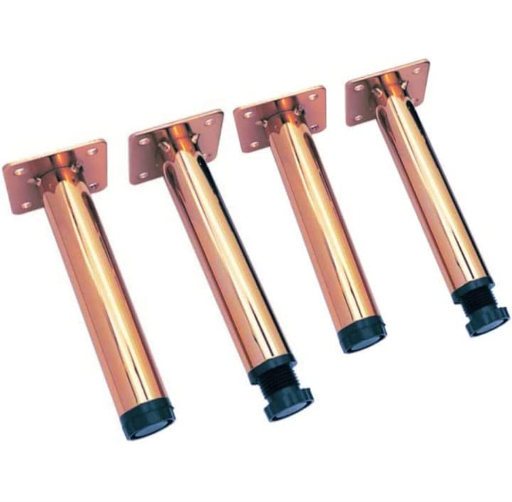 Aakash Decor Cabinet Legs 6 Inch / 15 Cms PVD Rose Gold Finish Tower Shape Cabinet Legs Set of 4 (Mounting Screw Included) (B0C1V47CXV) Amazon Price History, Amazon Price Tracker