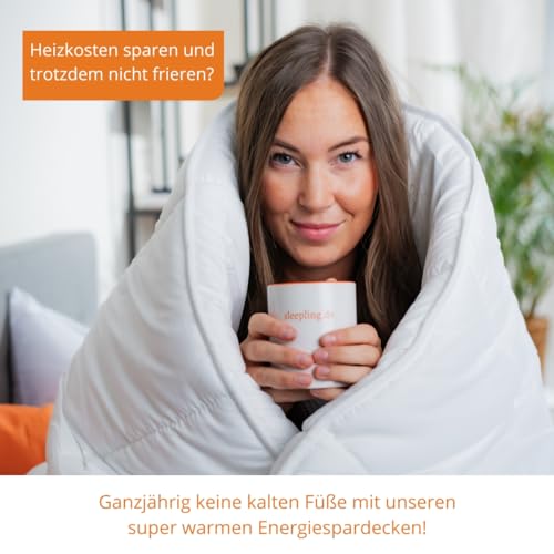 sleepling Energiespardecke, Winter Bettdecke 135x200, Winterdecke extra warm mit 1.685 gr. Füllgewicht, Winterbettdecke,100% Mikrofaser, Ökotex, 60 Grad waschbar