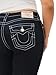 True Religion Women's Becca Mid Rise Bootcut Flap Big T Stitching Jeans - Body Rinse, 27