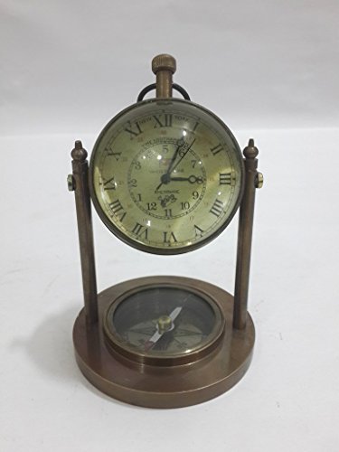 THOR INSTRUMENTS Collectible Nautical Style Clock Antique Brass Vintage Marine Gift Clock Rustic Vintage Home Decor Gifts
