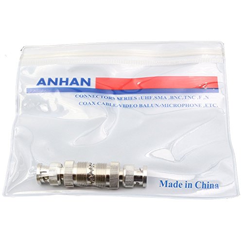 Adaptador coaxial BNC macho a UHF hembra, pack 2 unidades miniatura 6