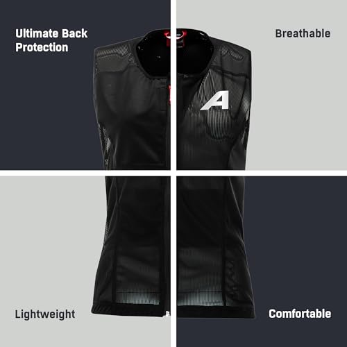 Alpina PROSHIELD Women Vest - Rückenprotektor für Damen - Atmungsaktiv & Individuell Einstellbar, Schwarz, L
