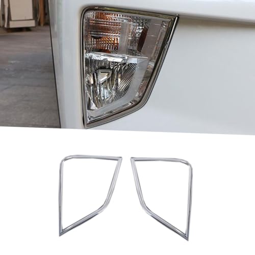 Cadre de phare antibrouillard Eclipse Cross 2018 2019 couvercle chromé ABS avant - 4