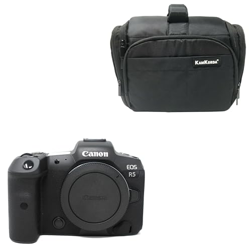 KamKorda Camera Bag + R5 Mark II Mirrorless Digital Camera Body Only, 45MP Full-Frame Stacked BSI CMOS Sensor, DIGIC Accelerator Processing, 8K 60 Raw/4K 60 SRAW/4K 120 10-Bit Video + 2 Year Warranty