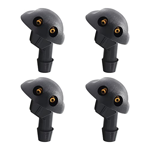 eMagTech 4 boquillas de rociador de Lavado de Parabrisas Delantero 7700846456 7700846446 289321198R compatibles con Dacia Logan Compatible con Renault Sandero