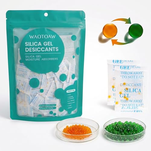 Image of 2g Silica Gel Desiccant Packets (500 Packs), Humidity Moisture Absorbers | Rechargeable Desiccant Bag for Home First Aid Kits; Moisture Control Dehumidifier Packs for Storage; Tear-resistant Packaging