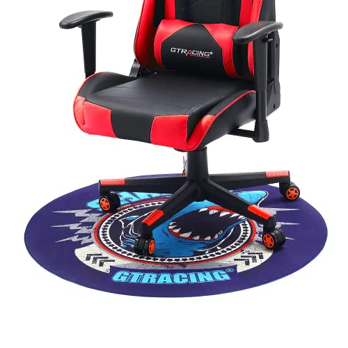 GTRACING Gaming Chair Mat,Chair Mat for Hardwood Floor,39 Inch Round ...