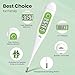 Femometer Thermometer for Adults and Kids, Digital Thermometer with Fever Alert, Memory Recall, C/F Switchable, for Oral, Rectal or Under Arm Use, Green