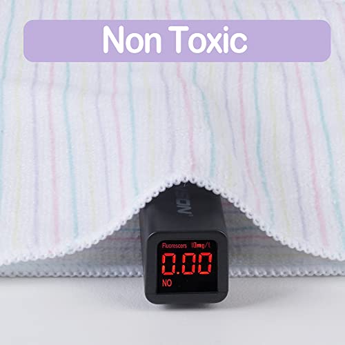 Image of Viviland Baby Towels and Washcloths, Soft Absorbent Purple Baby Bath Towel Set, Unicorn Hooded Towels with 5 Infant Face Washcloths (6 Pieces)
