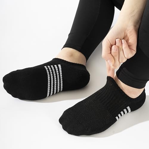 No Show Socks Womens Cushioned Low Cut Invisible Footies, 6 Pairs Running Athletic Gym Ankle Women Socks3