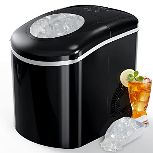 Ice Maker Machine for Countertop Portable Ice Cube Maker delivers 24